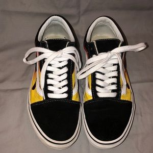 Vans flame shoes